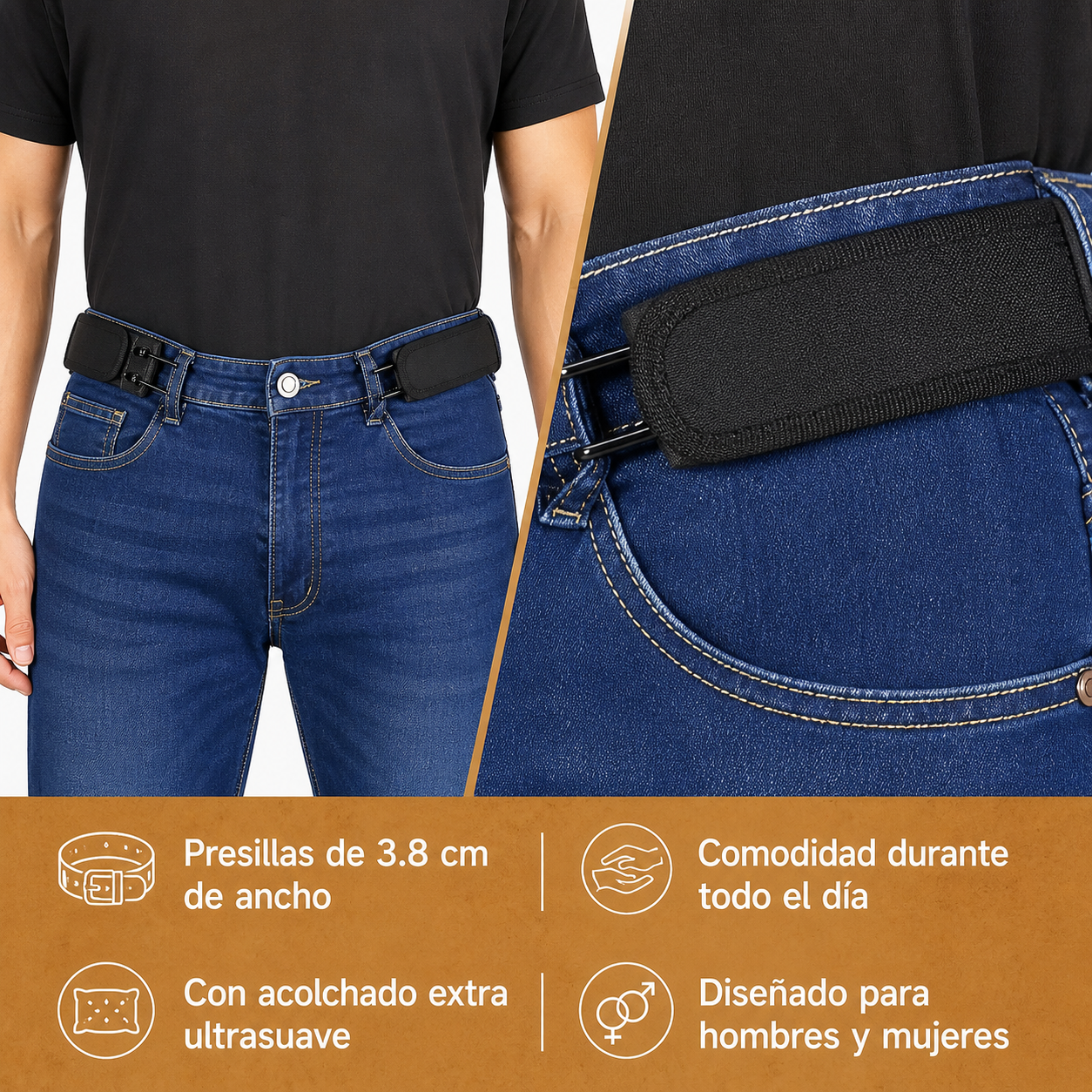 Cinturón con Gancho Metálico
